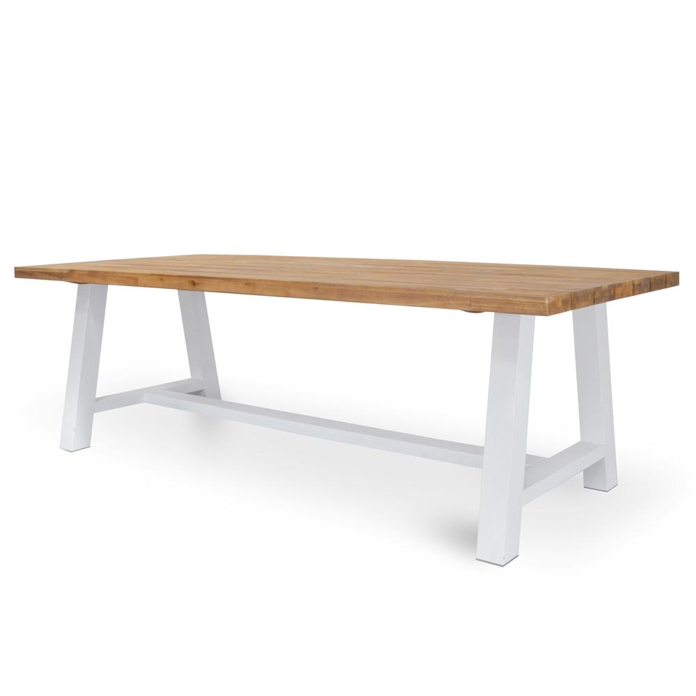 Elena Outdoor 2.5m Dining Table With White Base