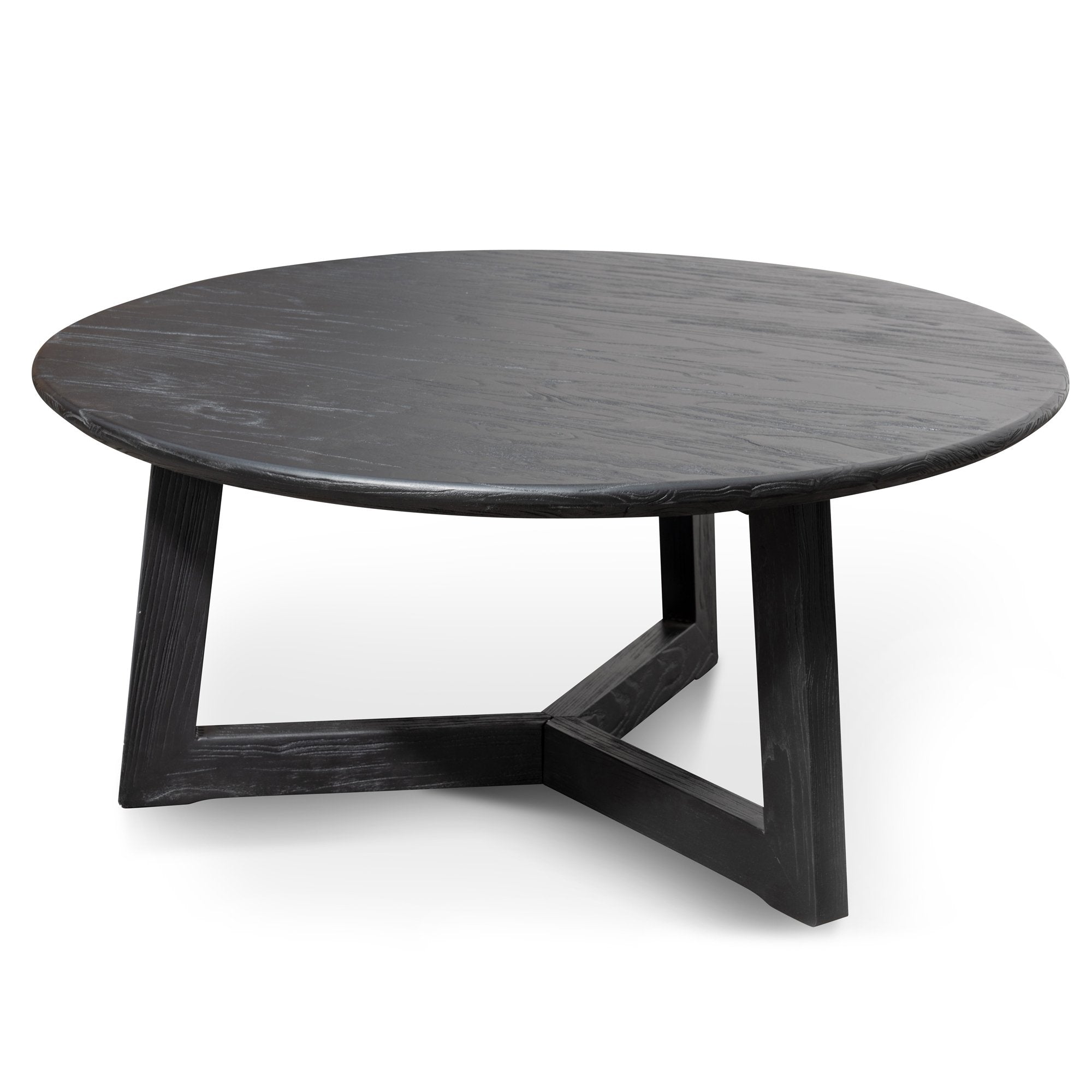 Aubrey 1m Round Coffee Table - Black