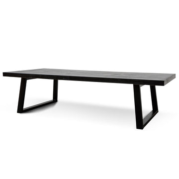 Everleigh 3m Reclaimed Dining Table - 120cm (W) - Full Black