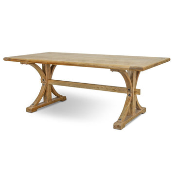 Eliana  Reclaimed Elm Wood Dining Table 2M - Natural