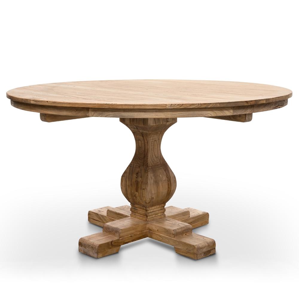 Samantha Round Dining Table 140cm - Rustic Natural