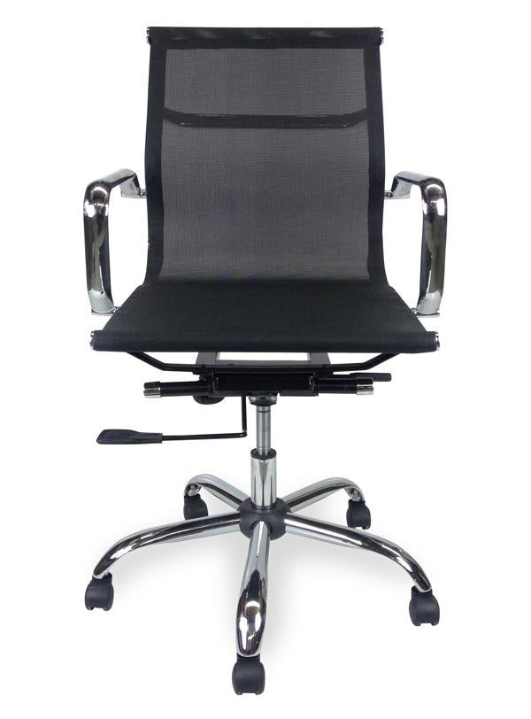 Skylar Designer Mesh Boardroom Office Chair - Low Back - Black