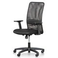 Indigo High Back Fabric Office Chair - Black-0