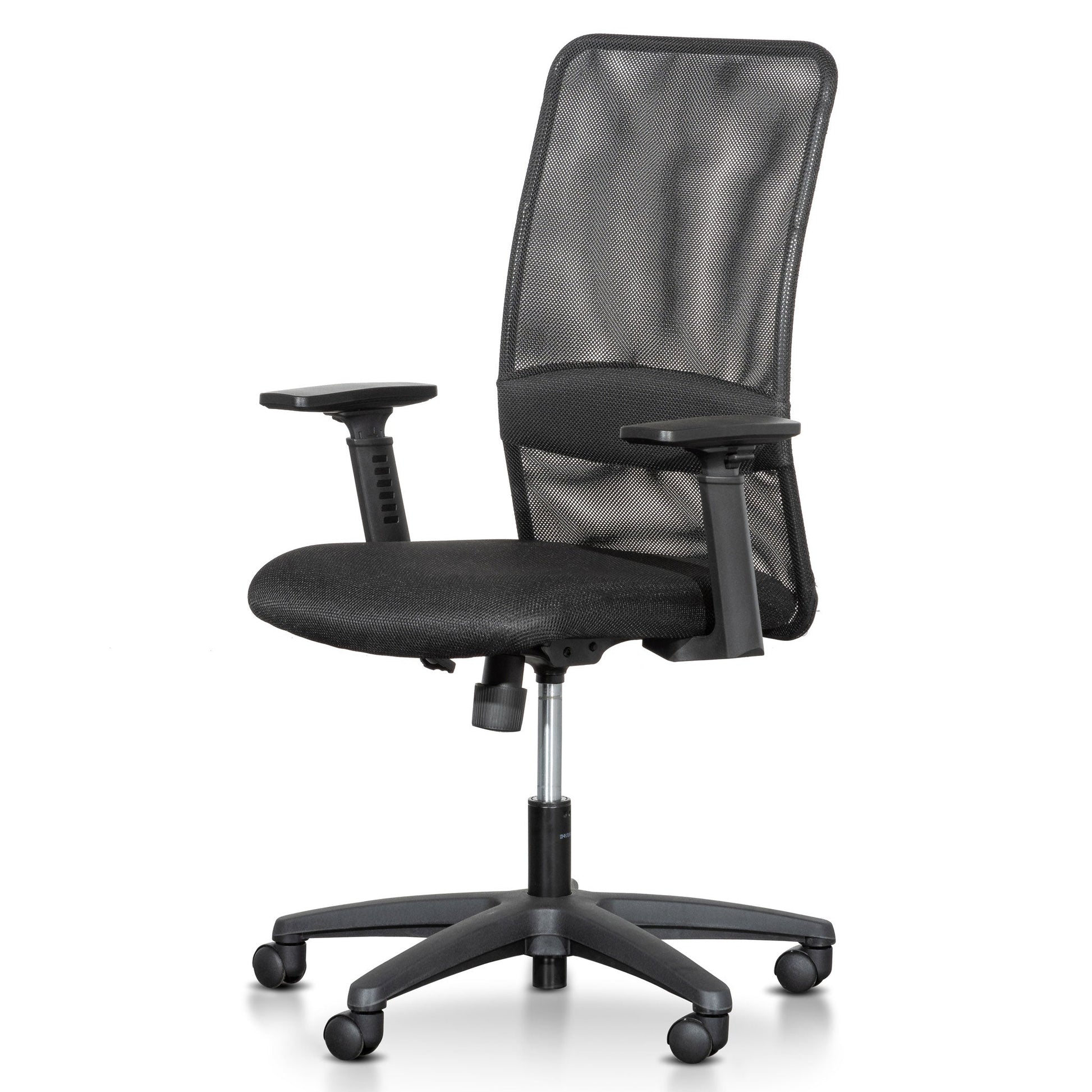 Indigo High Back Fabric Office Chair - Black-0