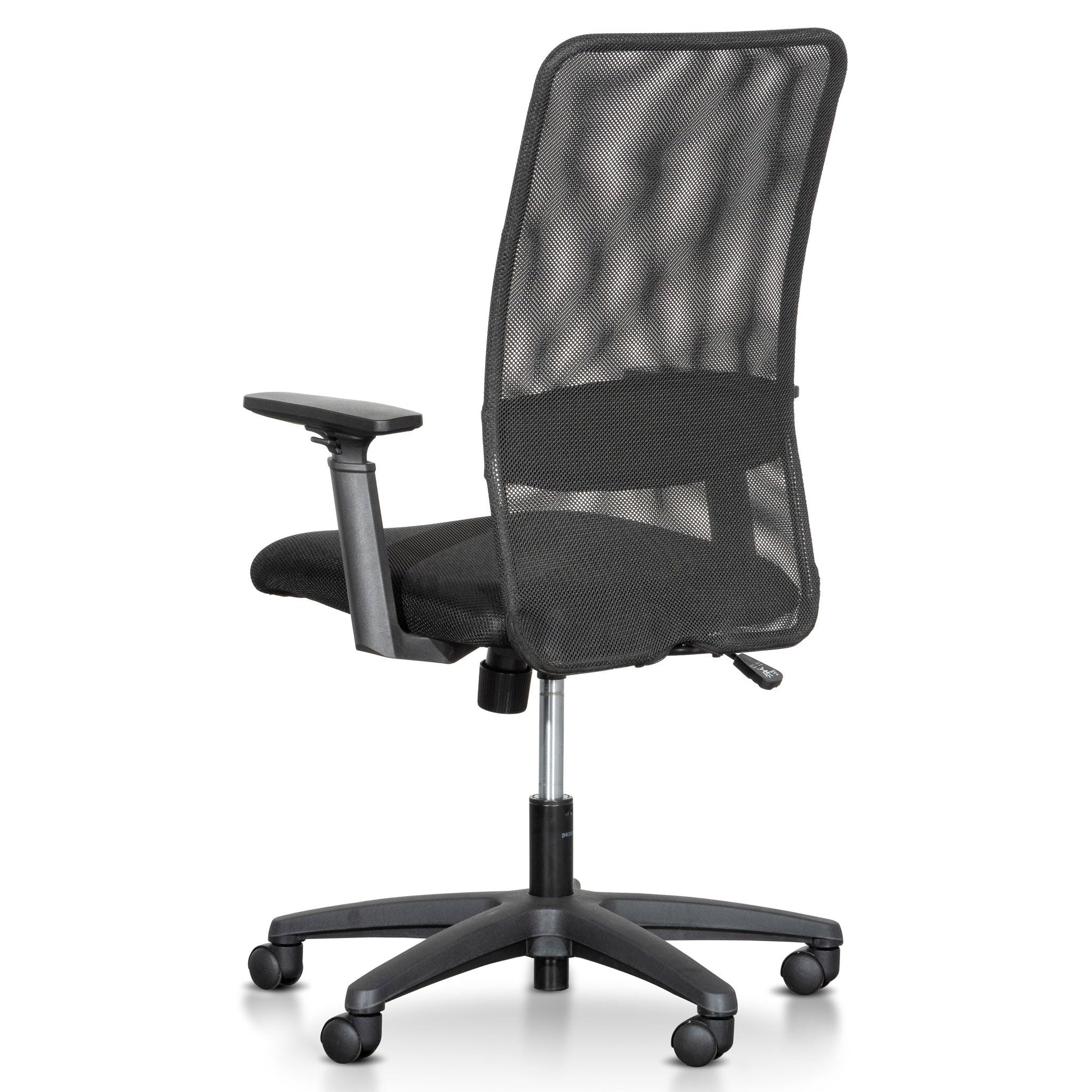 Jasper Low Back Office Chair - Saddle Tan in Black Frame-3
