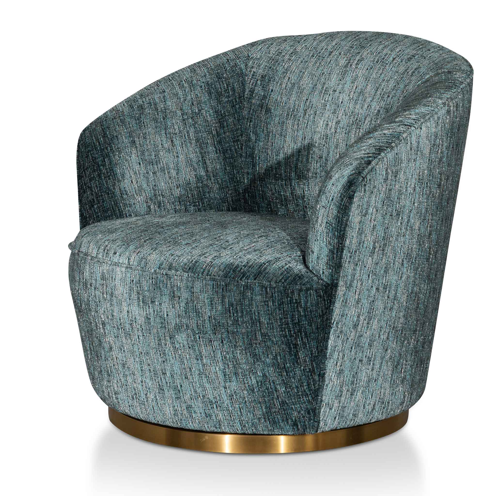 Kennedy Fabric Lounge Chair - Emerald Green