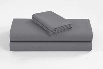 Elan Linen 1200TC Organic Cotton Queen Grey Sheet Set
