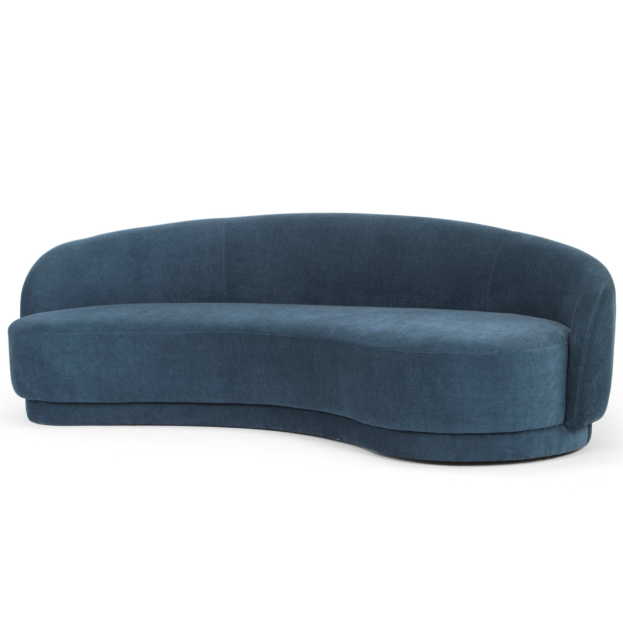 Sarah 3 Seater Fabric Sofa - Dusty Blue