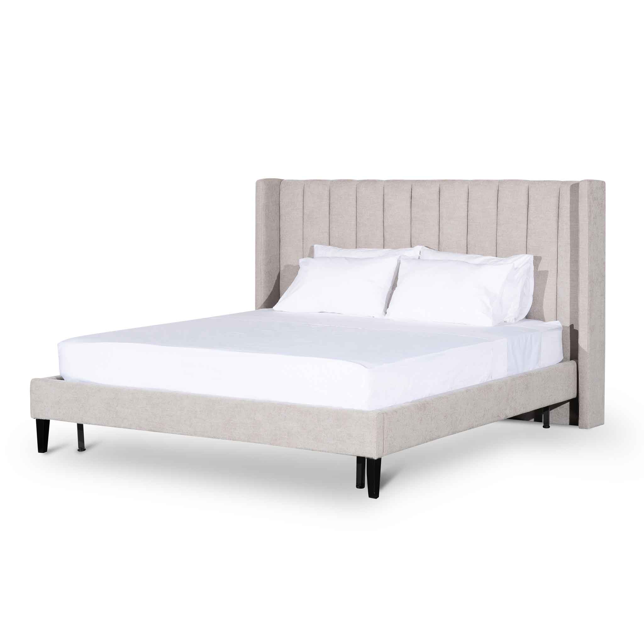 Lucy King Bed Frame - Comfort Grey