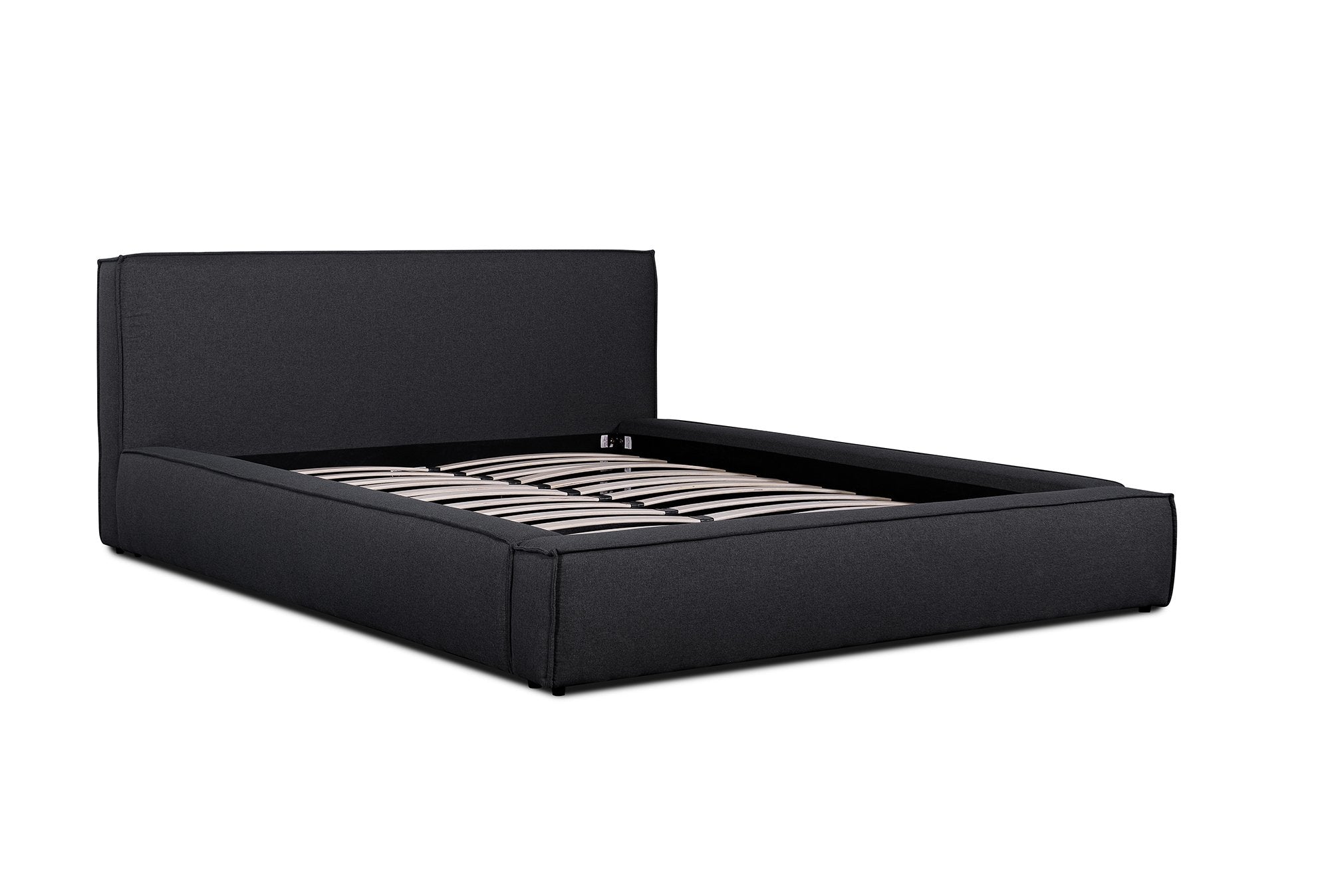 Samantha - Queen Bed frame in Fossil Grey Fabric