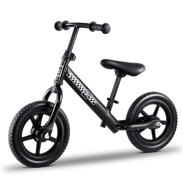 Kids Balance Bike Ride On Toys Push Bicycle Wheels Toddler Baby 12" Bikes-Black