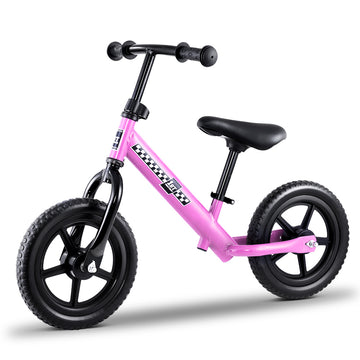 Kids Balance Bike Ride On Toys Push Bicycle Wheels Toddler Baby 12" Bikes-Pink