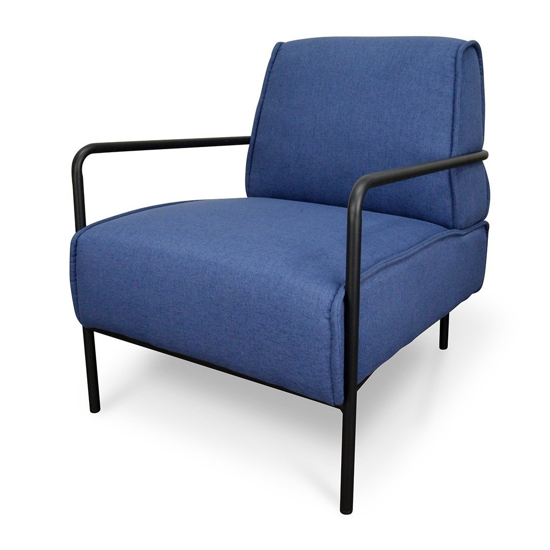 Zoe Lounge Chair - Dark Blue