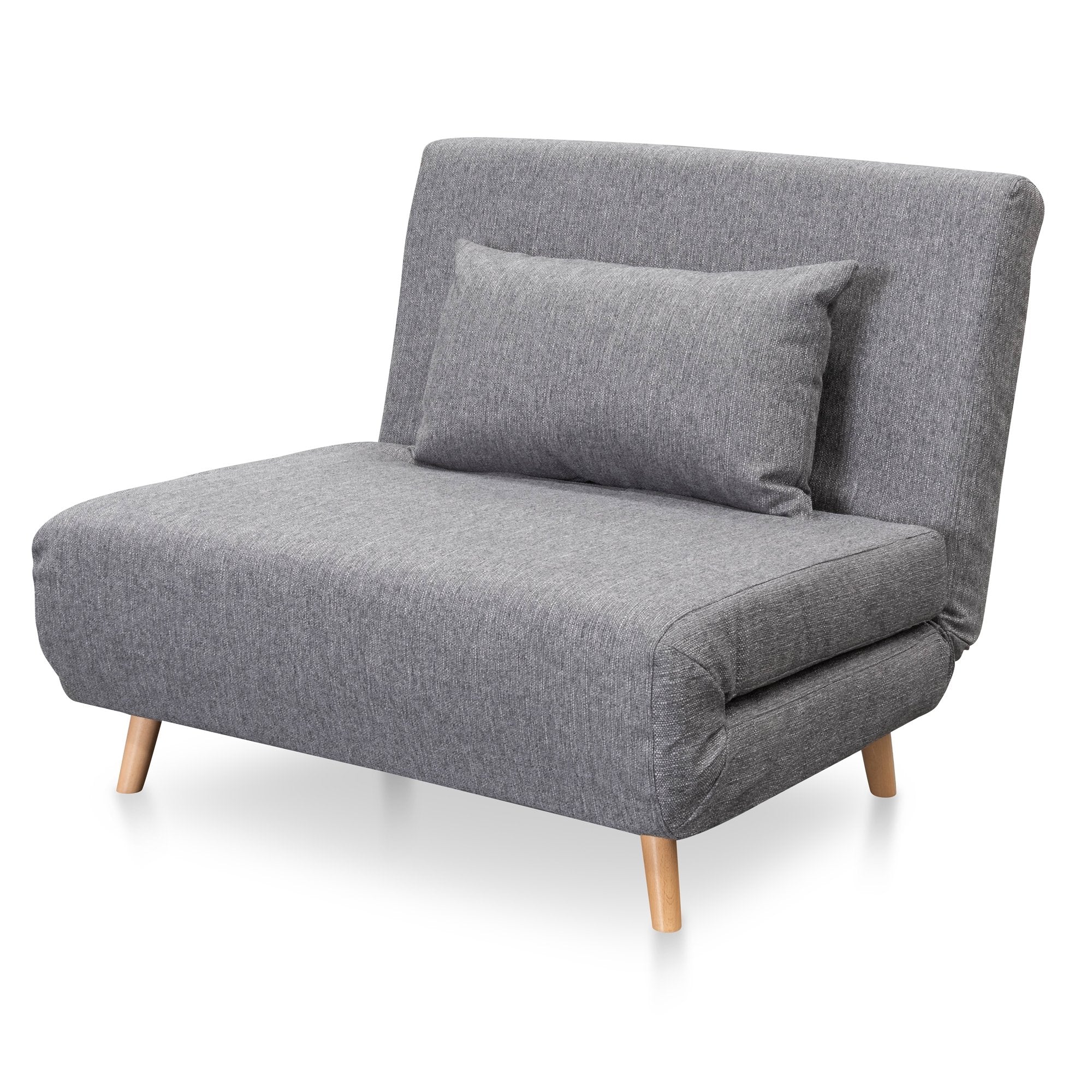 Charlotte Single Seater Sofa Bed - Cloudy Grey