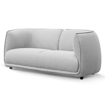 Victoria 2 Seater Fabric Sofa - Light Texture Grey