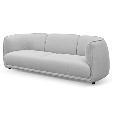 Valentina 3 Seater Fabric Sofa- Light Texture Grey