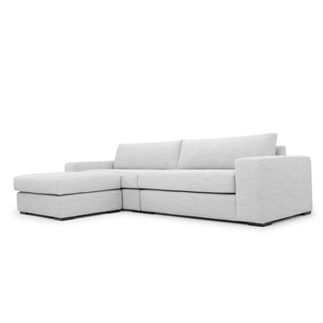 Willow 3 Seater Sofa With Chaise - Light Texture Grey