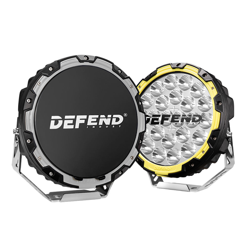 9Inch Led Driving Lights Pair Round Spotlights Lamp Offroad 4WD
