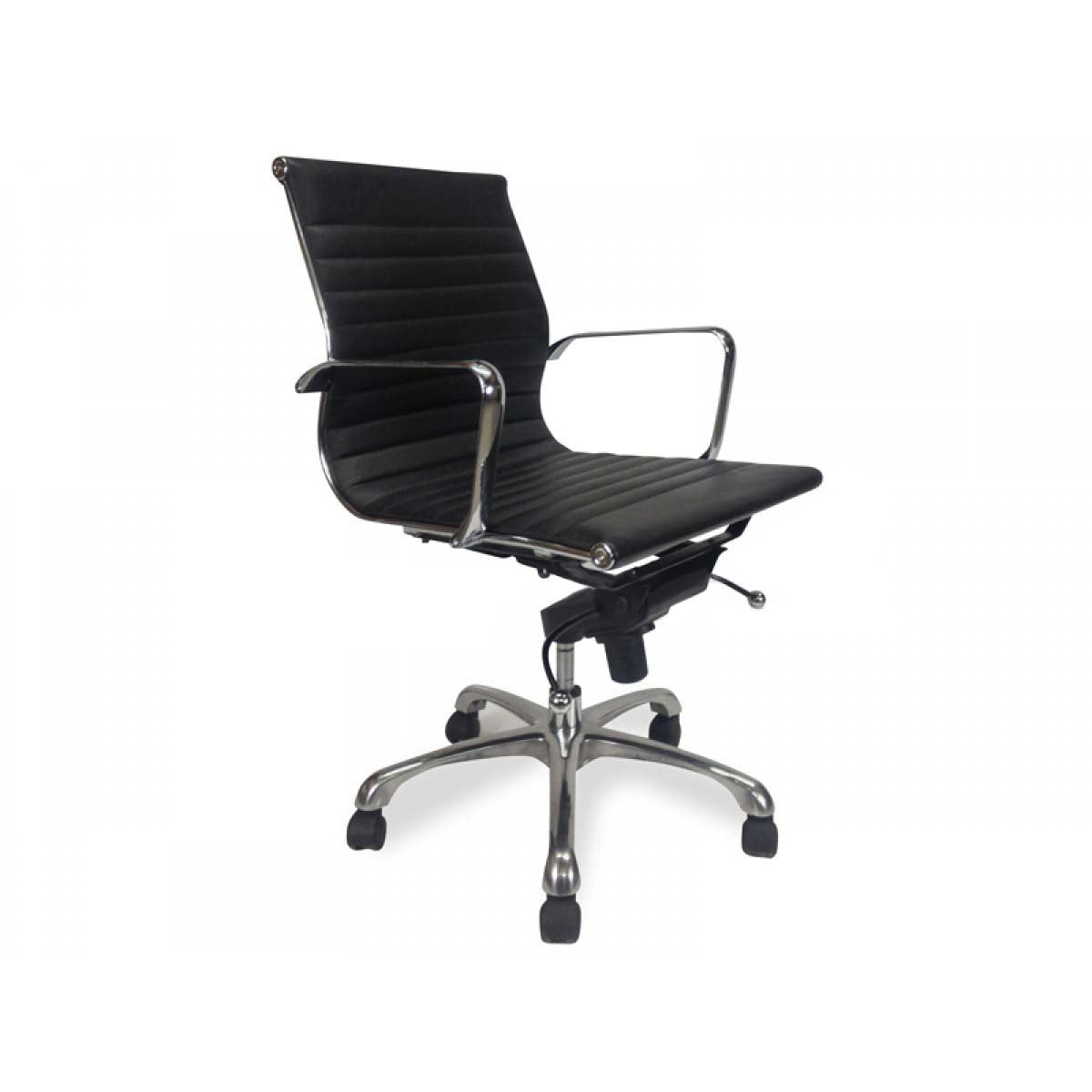 Ellie Leather Office Chair - Black