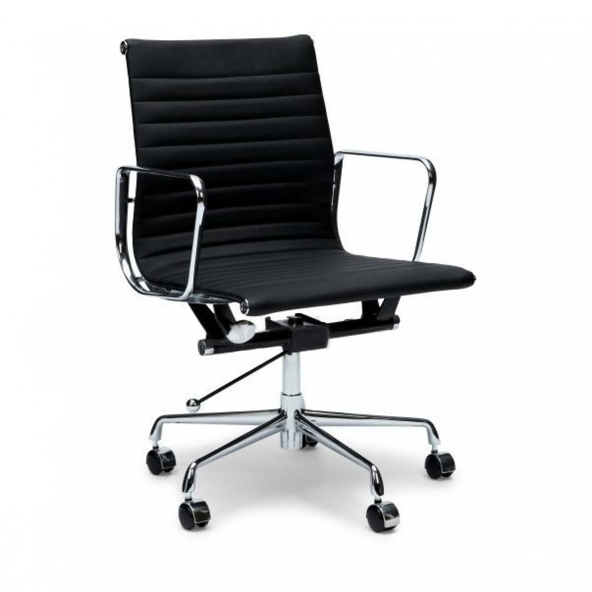 Ellie  Leather Office Chair - Black
