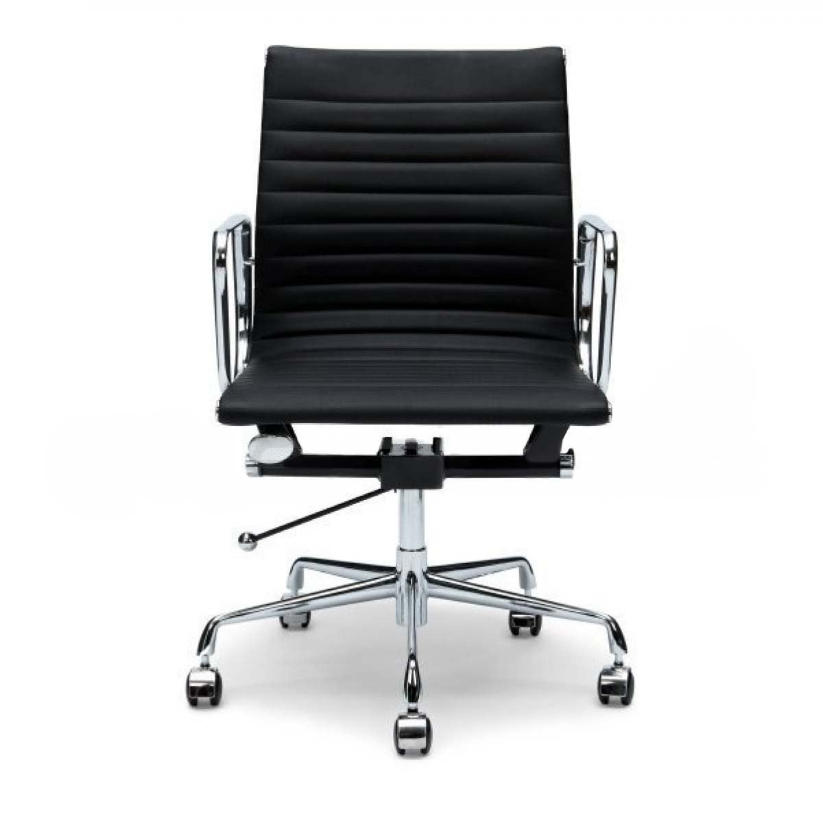 Aubrey PU Leather Office Chair - Black