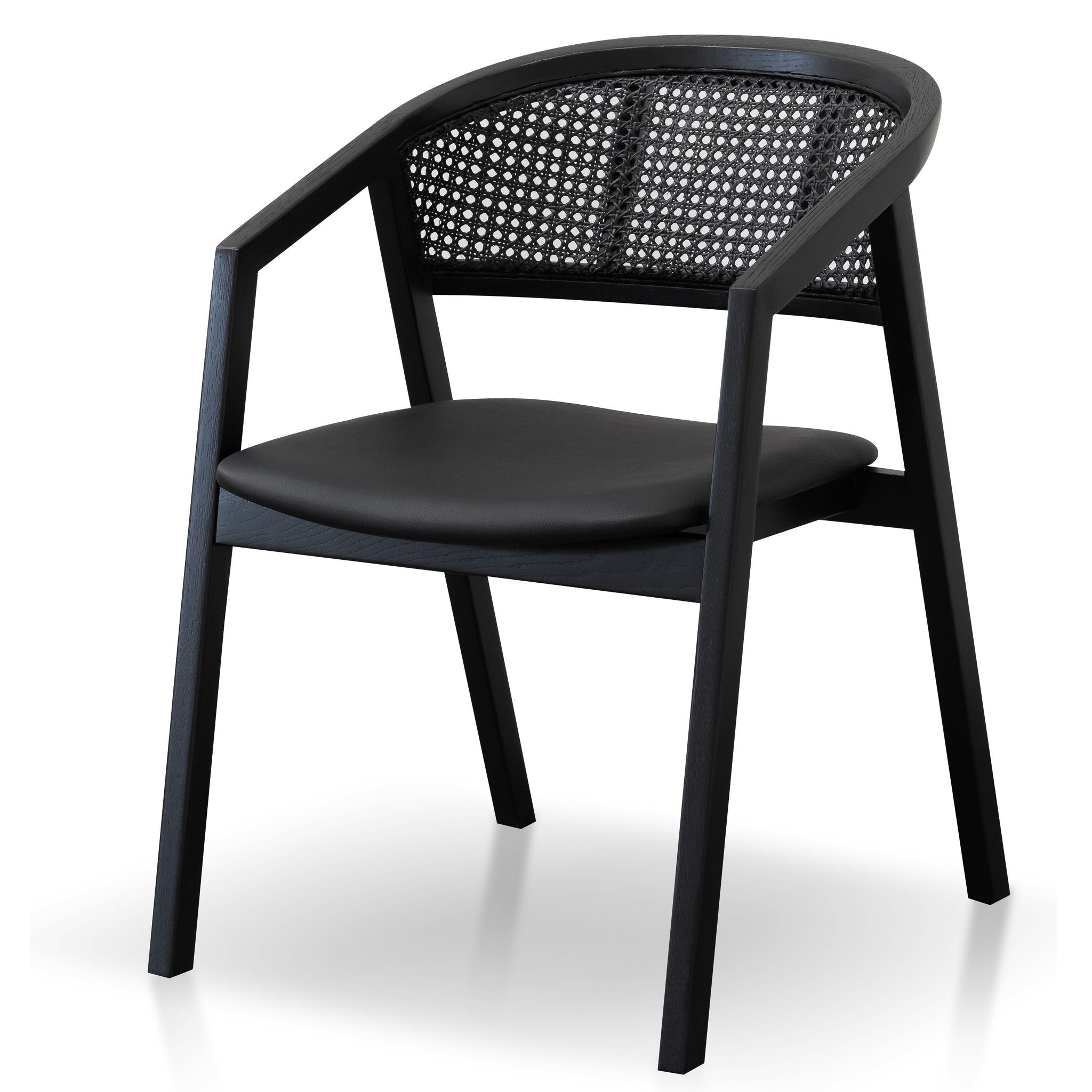 Eva Wooden Dining Chair - Black