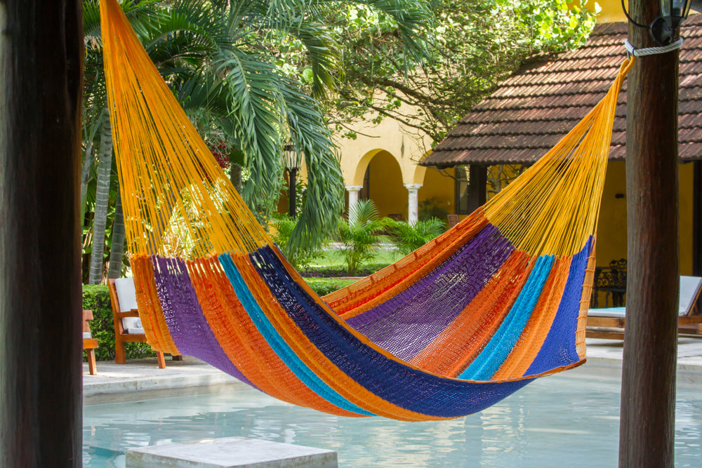 King Size Outdoor Cotton Hammock in Alegra