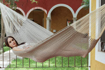 Queen Size Outdoor Cotton Hammock in Dream Sands