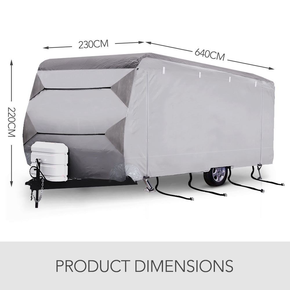 18-20ft Caravan Cover Campervan 4 Layers UV Waterproof Heavy Duty