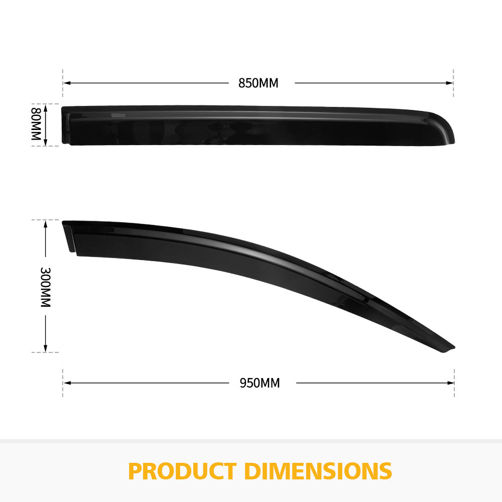 Weather Shield Window Visor For Mitsubishi TritonÃÂ MQ 2015-2019