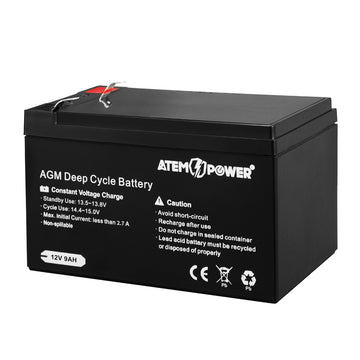 12V 9AH AMP Hour Battery AGM SLA Deep Cycle Dual Fridge Solar Power 12 VOLT
