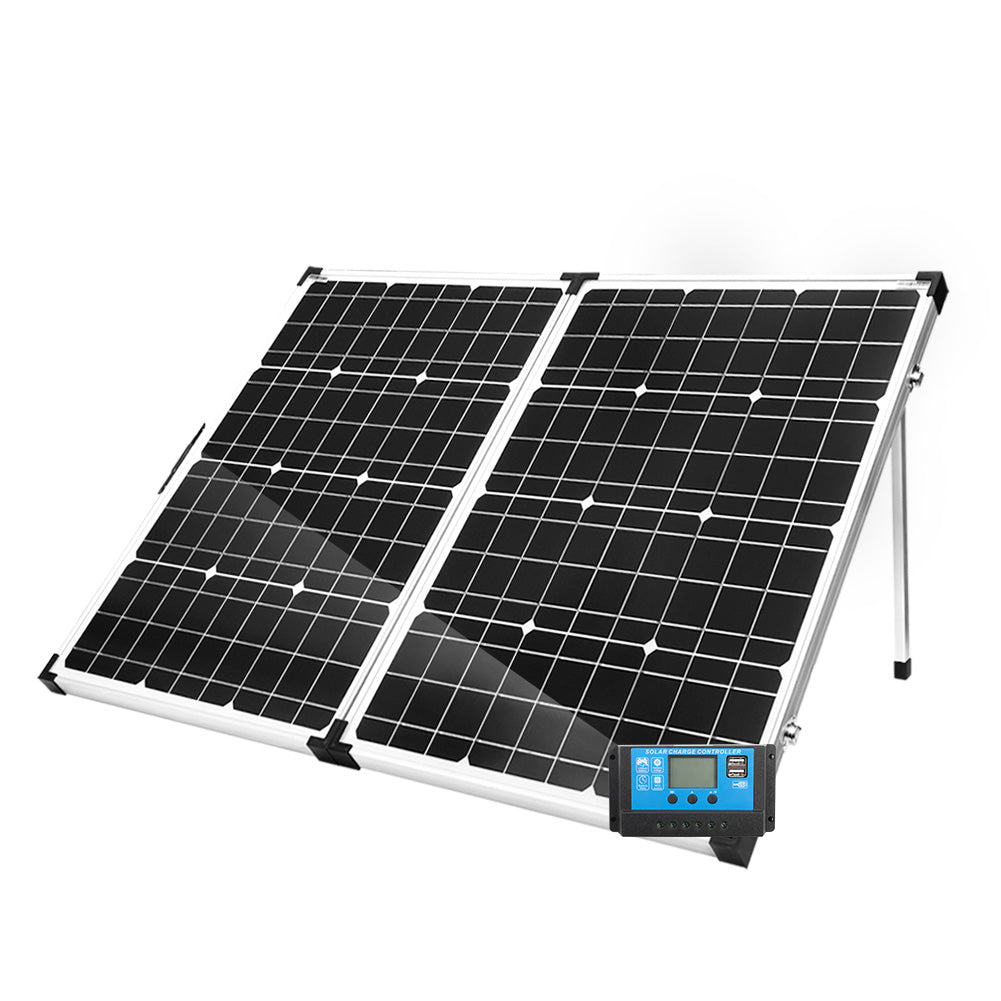 200W 12V Folding Solar Panel Kit Mono Portable Battery Charge Camping Carry Bag