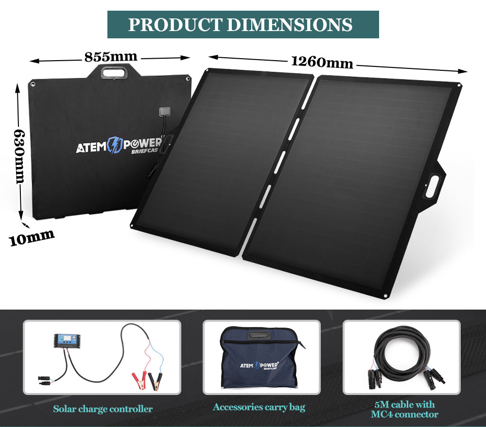 12V 250W Folding Solar Mat Blanket Solar Panel Kit 12V Camping Battery Charger
