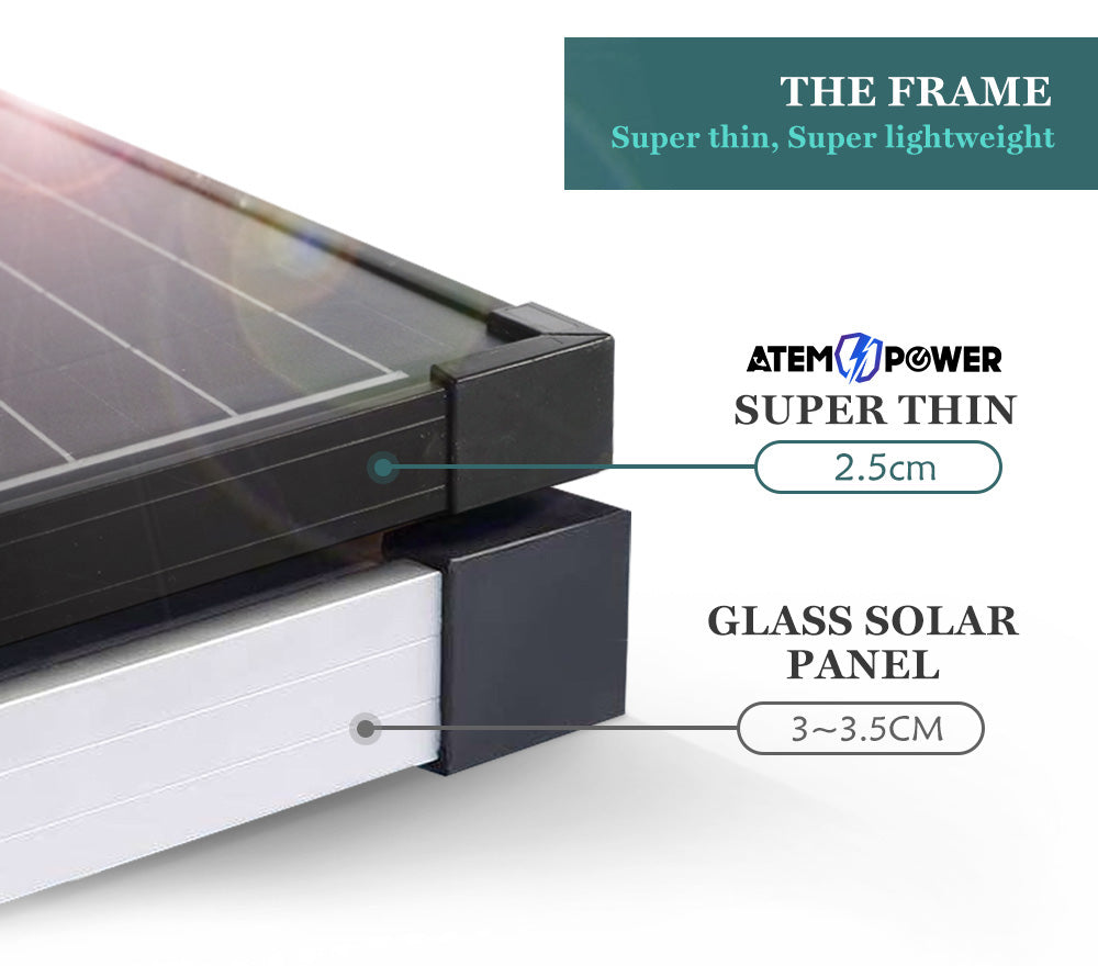 12V 200W Folding Solar Panel Kit Mono Caravan Boat Camping charging ATEM POWER