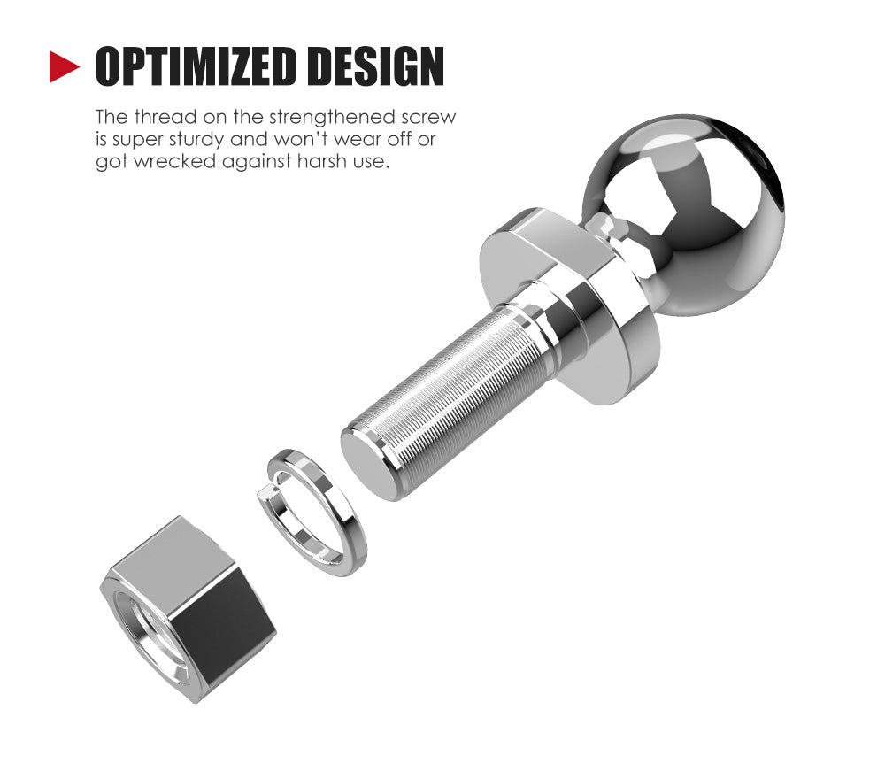 Adjustable Drop Towbar Tow Bar Ball Mount Tongue 2" Hitch Trailer Car