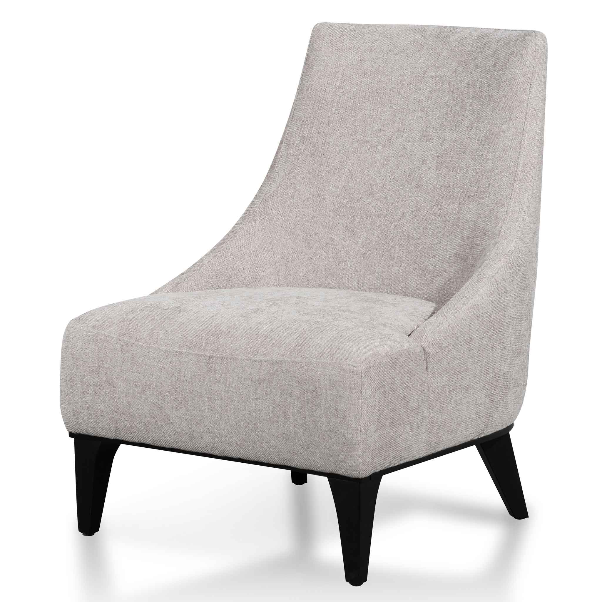 Grace Fabric Lounge Chair - Oyster Beige