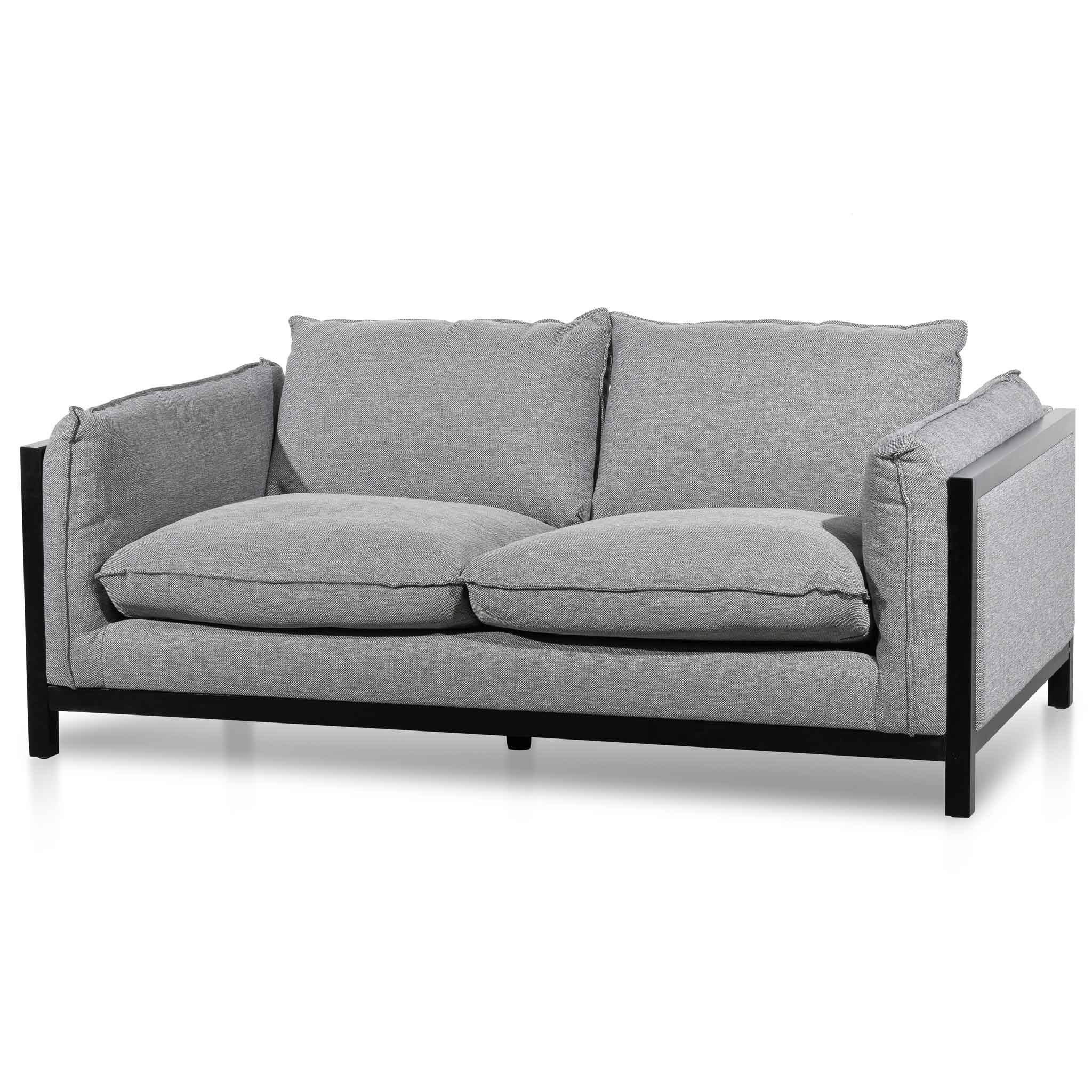 Hailey 2 Seater Fabric Sofa - Graphite Grey