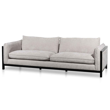 Hailey 3 Seater Fabric Sofa - Oyster Beige