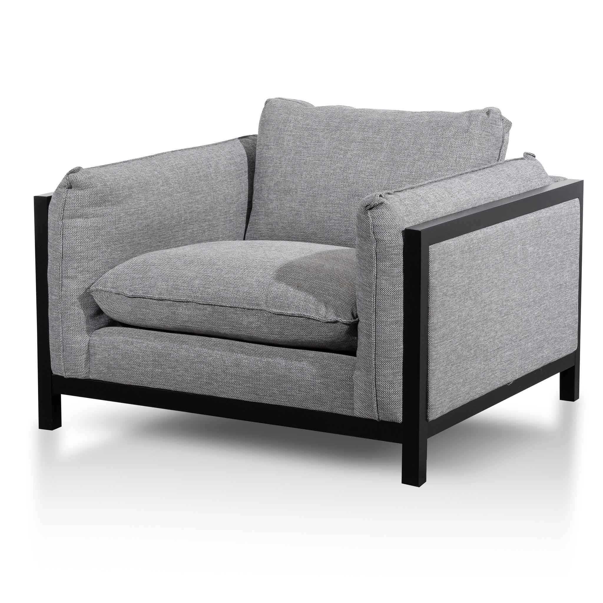 Brooklyn Fabric Armchair - Graphite Grey
